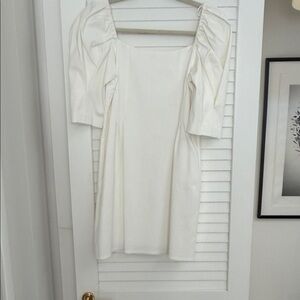 Zara White Long Sleeve Dress